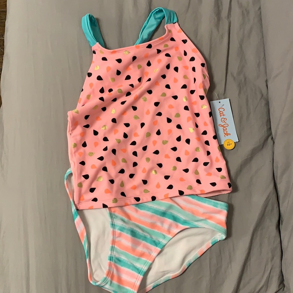 Cat & Jack girls tankini swimsuit
